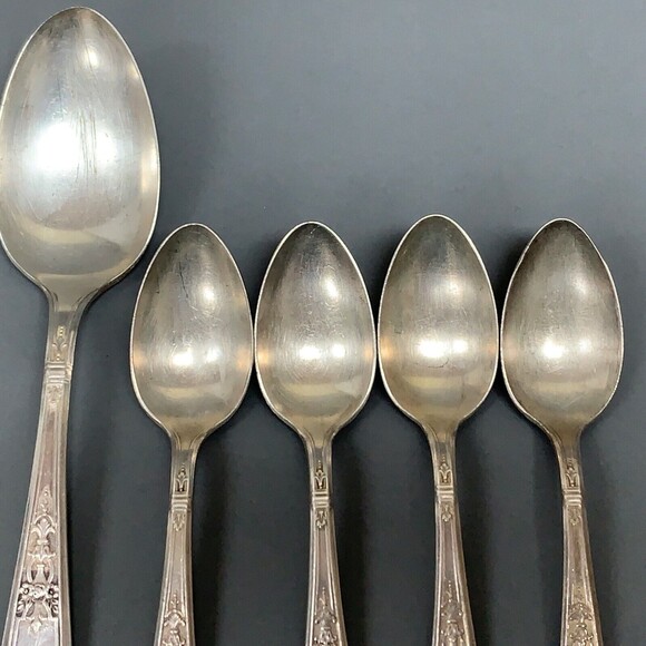 Rogers Bros 1847 Ambassador Spoons Flatware Silverplate Lot of 5 - Picture 3 of 7